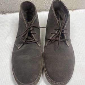 Johnston & Murphy Gray McGuffey Plain Toe Suede Leather Casual Shoe Mens 11.5